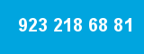 923 218 68 81 923 218 68 81
